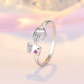 2022 Fashion Creative Ring Size Adjuster Romantic Rings for Couples Korean Style Sweet Hug Rings for Girls