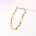 Joolim Jewelry 18K Gold Plated Chunky Chain Sweater Necklace Stainless Steel Jewelry Wholesale