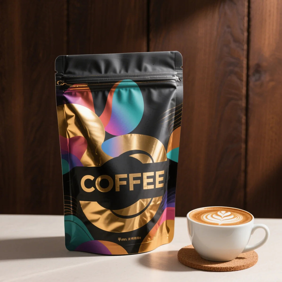 Custom logo Wholesale Mylar Zip Lock Food Storage Aluminium Bags Stand up Pouch Heat Seal Tea Bag Food Packaging with Zipper