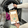 COMMIGLOW Eco-Friendly Hypoallergenic Laundry Detergent Paper Tablets Disposable for Auto-Machine Washing