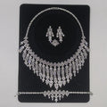 Four-piece Exquisite Jewelry Set Elegant Atmosphere Wedding High-grade Necklace Earrings Bracelet Factory