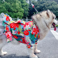 Doggy and Kitty Butterfly Bowknot Dress for Teddy Bichon Alaska Golden Retriever Samoyed - Adorable Floral Design