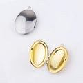 Wholesale Classic Style Oval Shape Photo Locket Necklace Pendant Children's Stainless Steel Necklace