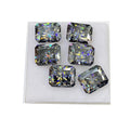 HQ GEMS 5x7mm to 10x14mm  GRA Gemstone 1ct to 10ct Loose Moissanite Diamond Radiant Cut Grey Moissanite
