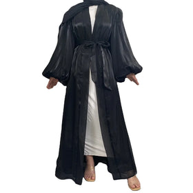 Glitter Material batwing Sleeve Arab Girl Four Season Wear Abayas for Muslim Women