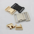 Nolvo World  Metal Zinc Gold Quick Side Release Lock Slide Snap Hook Carabiner Webbing Strap Buckles Accessory