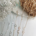 DIY Accessories Hollowed Star Crescent Combination Handmade Chain Necklace Tassel Earrings Clothing Materials Xuanseyameng Brand