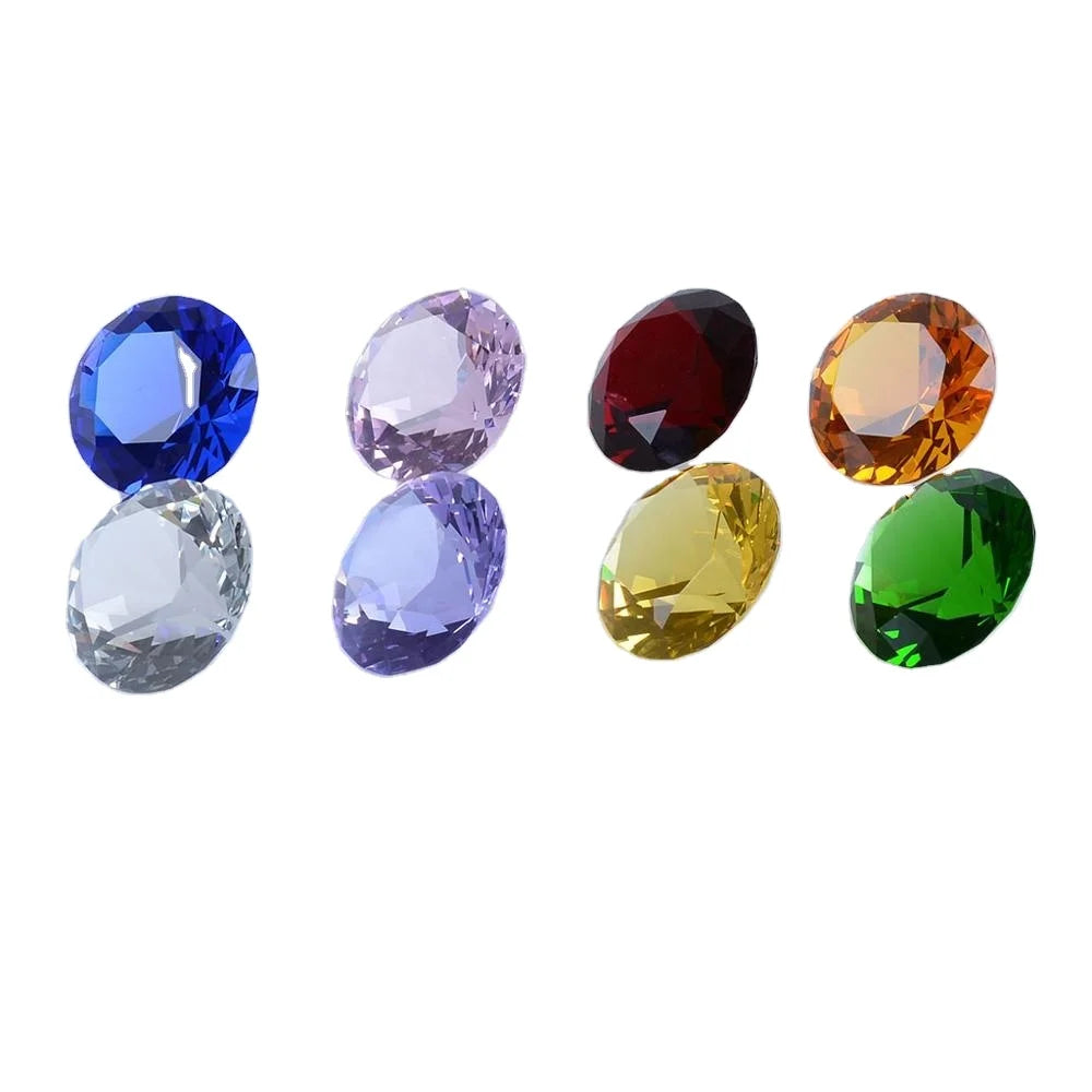 60mm 2.36" Crystal Diamond Jewels Paperweight Wedding Favor Centerpieces Gift Decoration Idea for Christmas Thanksgiving