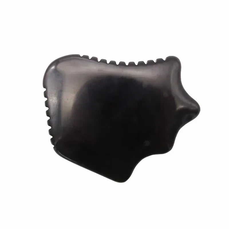 Natural Black Obsidian Gua Sha Board for Skincare Scraping Face Back Massage Relax Therapy Guasha Tool for SPA Women Men