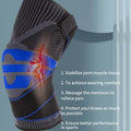 OLLAS 2022 New Men's Women's Sports Elastic Knee Pads Adjustable Strap Compression Knee Brace Silicone Non-slip Elbow Knee Pads