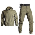 High Quality Tactical Bomber Windbreaker Camo Stand Coated Fabric Camouflage Woven Men Hooded Jackets