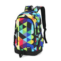 Factory Fashion Style Men's and Women's Travel Bag Lightweight College Backpack with Laptop Compartments Red Graffiti Rucksack