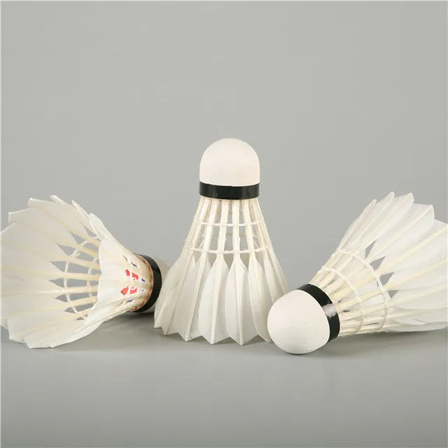 Lingmei Duck Feather Badminton Shuttles Durable Training Shuttles for Indoor Badminton Game