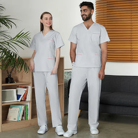42013 Hot Sell Korean Version White Nurse Uniform Jacket Nurse Complete Nursing Uniforms