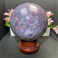 Wholesale Natural Mixed Materials Big Spheres Amber Agate Dragon Blood Stone Large Sphere for Decoration