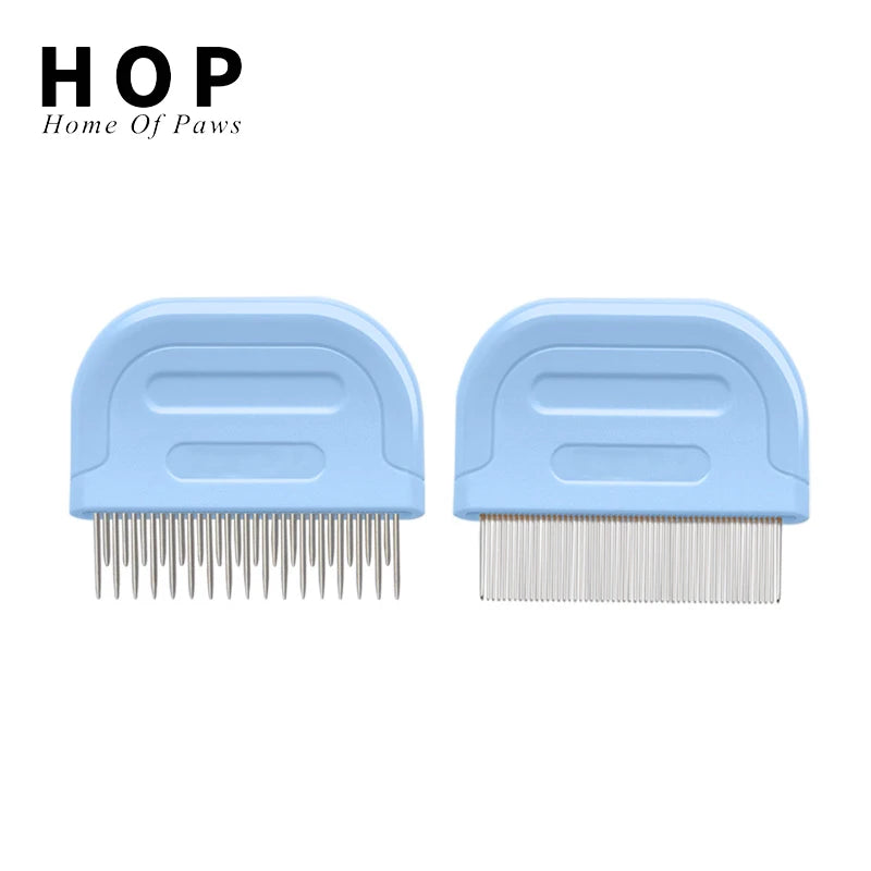 Factory Wholesale LOW MOQ Two Styles Dog Eye Combs Tear Stain Remover Pet Lice Grooming Comb Cat Flea Comb
