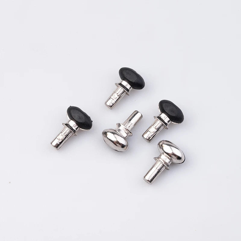 Zinc Alloy Nylon Rubber Cover Shelf Support Pins Furniture Fasteners Cabinet Wardrobe Glass Non-slip Shelf Support Rivet Nail