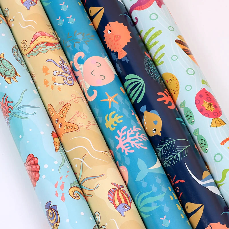 SY Custom Gift Wrapping Paper 50*70cm 80g Art Recyclable Coated Logo Manufacturer Wholesale