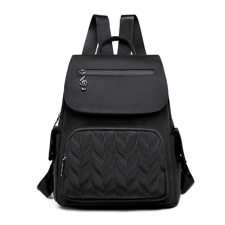 Customised Waterproof College Students School Black Stylish Mini Bagpack for Girls