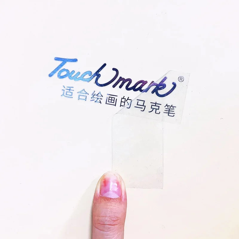 Custom Durable Holographic 3D Logo Printing Waterproof Oil Proof Adhesive UV Resistant PE Material Transfer Stickers