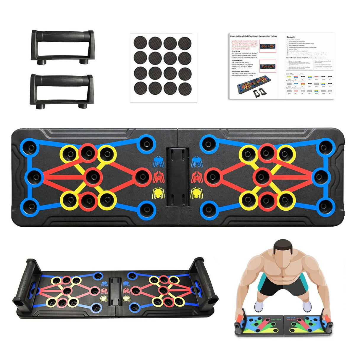 New Fashion Folding Push-up Bar Training Board Portable Home Multi-functional Push up Bracket