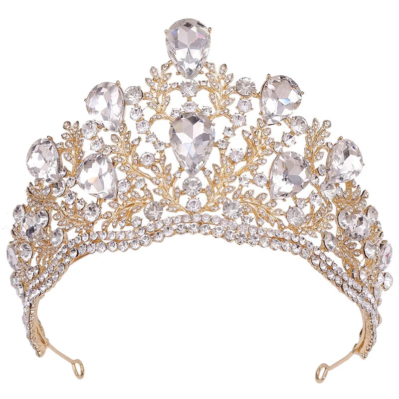 Crystal Rhinestone Princess Crown Tiaras Bridal Wedding Queen Crown