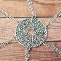 6 PCS/SET Pizza Slice Pendant Necklace Best Friend Forever BFF Friendship Family Sister Necklace