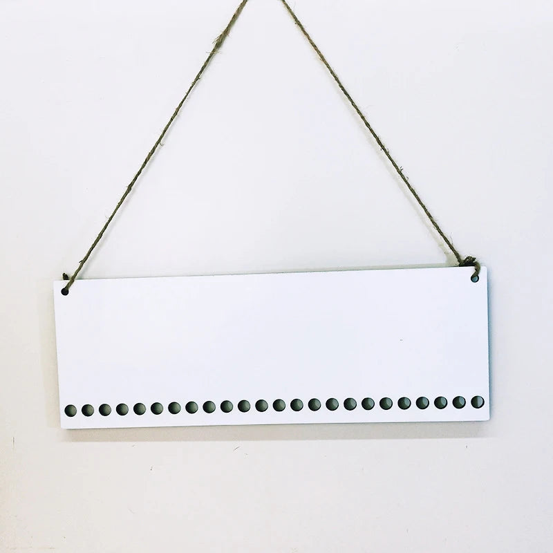 Key Hanger 450*160*5mm Sublimation MDF Christmas Candy Cane Advent Calendar