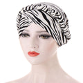 Premium Bonnet Ready Hijab Turbans for Ladies 26 Colors Printed African Muslim Braid Leopard Cheetah Print for Ski and Sports