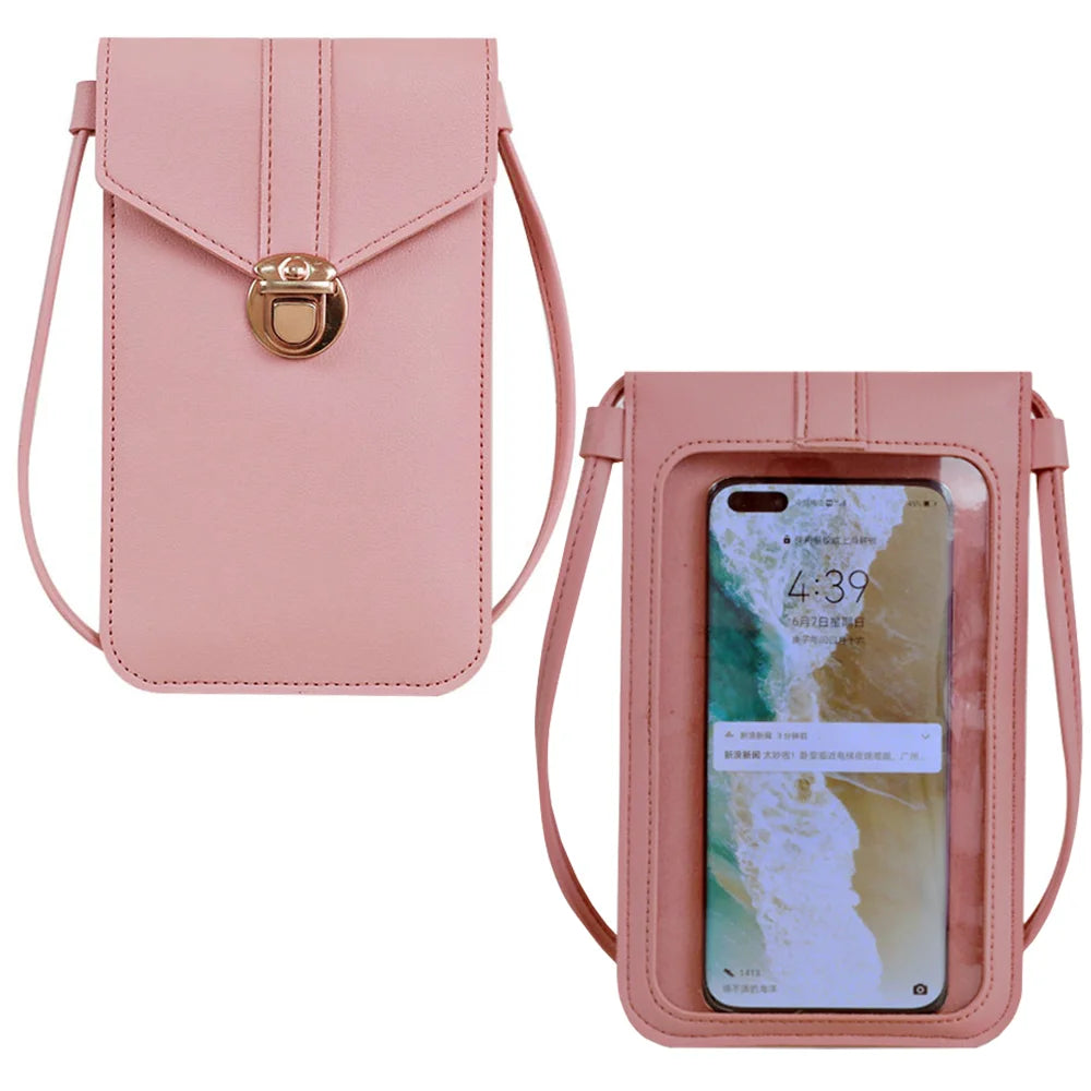 Leather Mobile Phone Bag Small Handbags PU Wallets for Women Coin Purse Leather Case