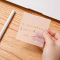 50pcs/sheet Waterproof PET Transparent Sticky Notes with Scrapes Stickers Clear Memo Pad Simple Note Paper for Student Office