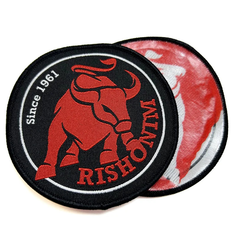 Custom 100% Embroidered Logo Embroidery Patches Oem Soft Embroidered Badges Woven Iron-On Patch for Clothing/Hats