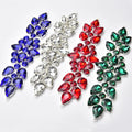 Big Drop Glass Diamond Rhinestone Connector Chain for Clothes Shoes Bag Crystal Applique DIY Jewelry Accessories Factory Supply
