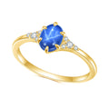 OL0896 Abiding Fine Jewelry Wholesale 925 Sterling Silver Natural Stone Jewelry Lab Star Sapphire Gemstone Rings