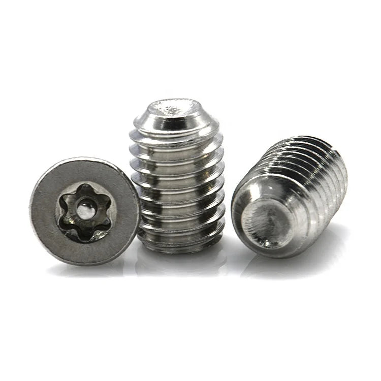 SS304 SS316 Set Screw Cup Point Torx Pin Grub Screw