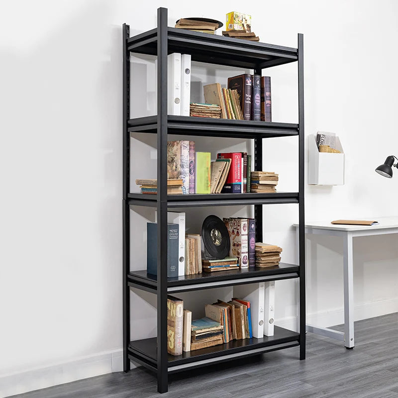 Customized Size and Color Steel Rack Storage Rack Supermarket Shelf Manufacturer's Medium Duty Single-Sided Rack for Shop Use
