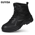 GUYISA Fashion Safety Boots Steel Toe Safety Boots for Outdoor Work Shoes