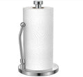 Stainless Steel Paper Towel Organizer Standing Kitchen Paper Holder Easy to Tear Paper Towel Dispenser