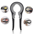 Rubber Can Opener Kitchen Tool 4 in 1 Adjustable Grip Jar Opener for Weak Hands Lid