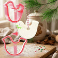 Christmas Pigeon Dove Fondant Biscuit Hanging Cookie Cutter Plastic Kitchen Tool Ornament for Royal Icing and Cookie Decorating