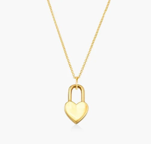 Custom Silver Jewelry Wholesales 18K Gold Plated Heart Locket 925 Sterling Silver Engraved Personal Pendant Necklace