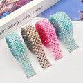 Wholesale FlatbackResin AB Half Pearls Trim Strip Motif Techniques Applique Hotfix Iron Clothes Accessories Rhinestones Sheet