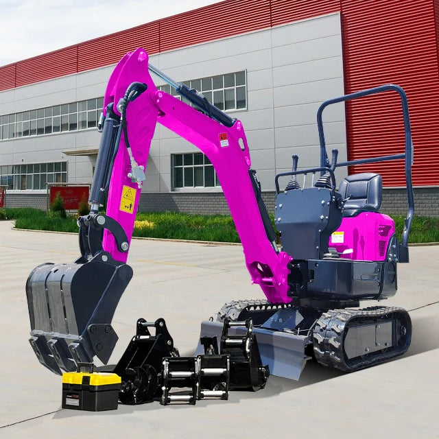 Free Shipping!!!CE China 1ton Euro5 EPA Hydraulic Mini Excavator Rubber Track CrawlerMicro Small Digger for Sale