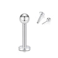 Latest Factory Price Fashionable F136 Titanium Labret Earrings Top Promotion Stud Perforated Titanium Jewelry Earrings