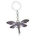 Hot Selling Creative Micro Inlaid Dragonfly Keychain for Women and Men