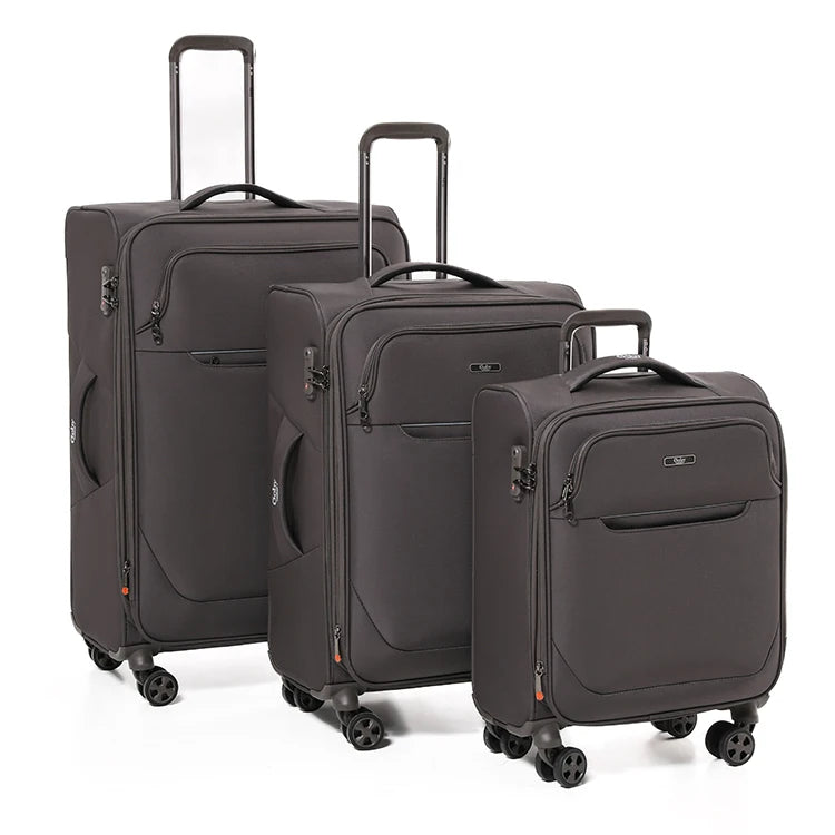 Factory Custom Soft Luggage Oxford Fabric Larger Capacity Suitcase Spinner Mute Wheel IT Luggage