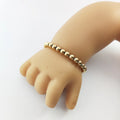 3mm Bead Ball Charm Bracelet Baby Jewelry Kids Joyas Stainless Steel Ball Beads Chain Bracelets Organizador De Joyas