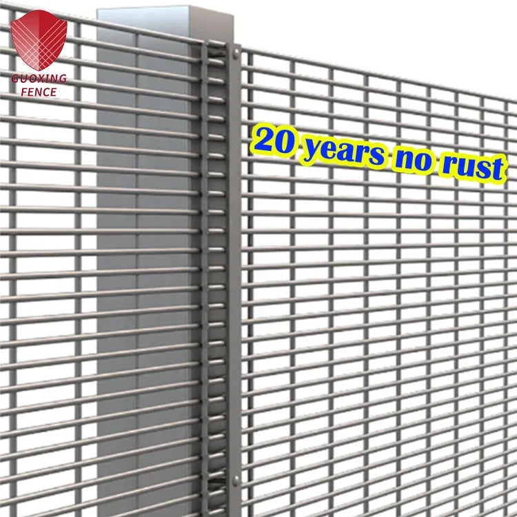 358 High Security Wire Mesh Fencing Waterproof Powder PVC Coating Metal Anti Climb Fence