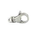 16mm Big Strong 925 Sterling Silver Handmade S925 Swivel Lobster Clasp Keyring Bracelet Clip for Artisan Jewelry Making Supplies