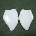 DIY 100% Natural Jade Guasha Private Label Scraping White Jade Amethyst Green Jade Gua Sha Tools for Face Body Skincare